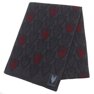 Good Product△louis Vuitton 2015 M70032 100% Wool Echarpe Triple V Muffler Dark